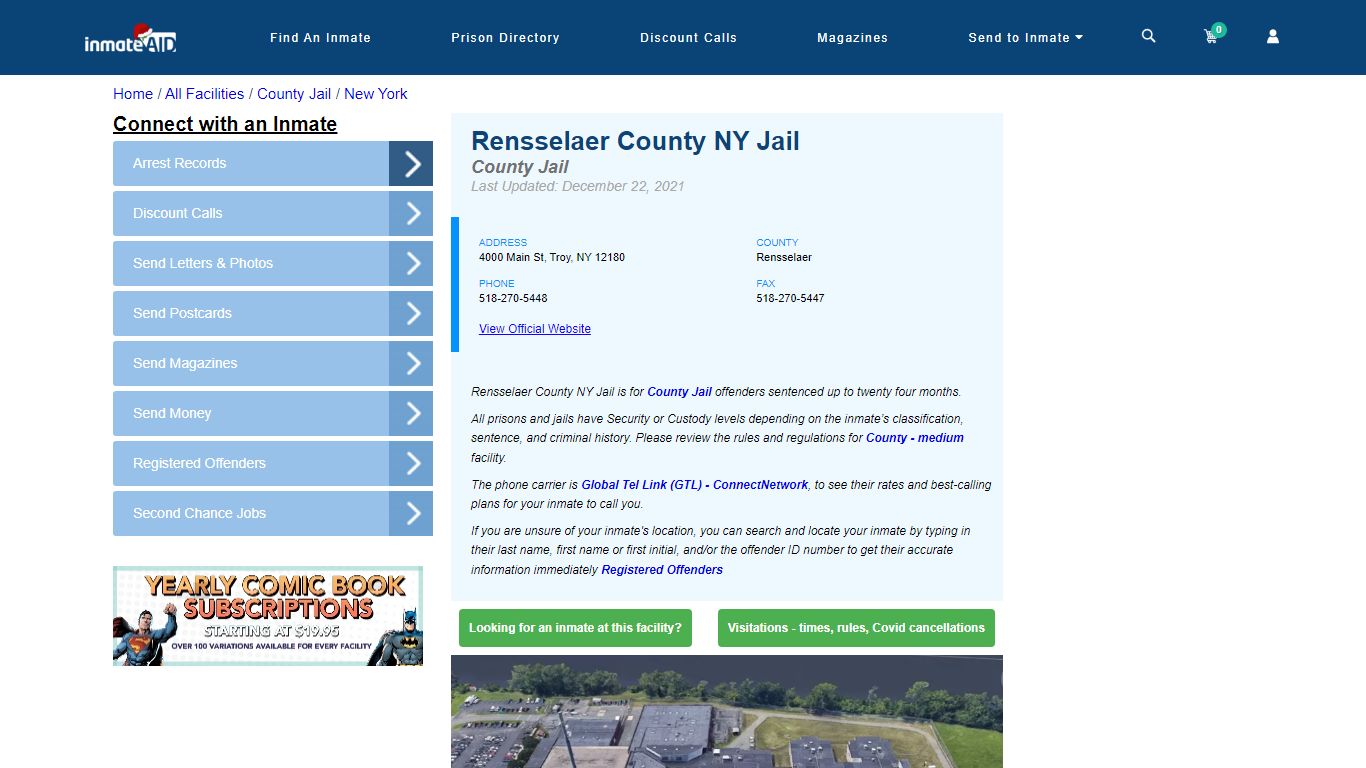 Rensselaer County NY Jail - Inmate Locator - Troy, NY