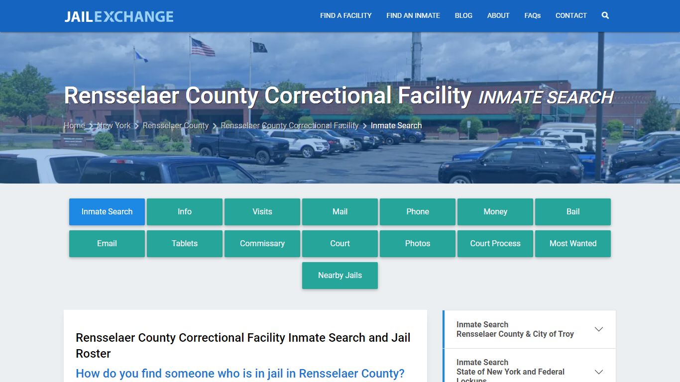 Rensselaer County Correctional Facility Inmate Search - Jail Exchange